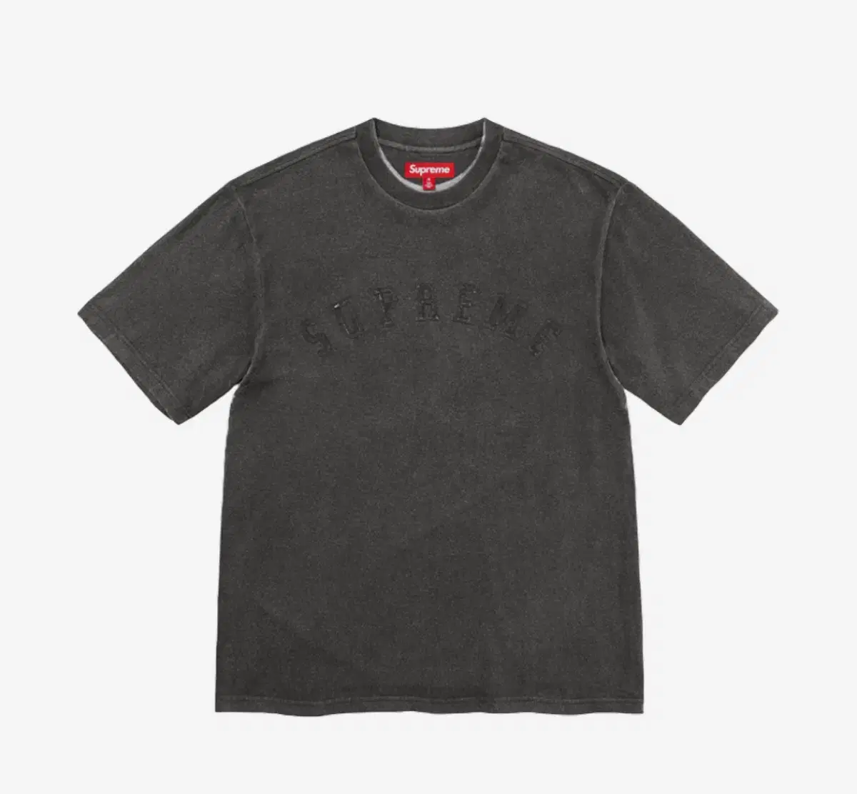 Supreme】Warm Up Washed S/S Top Black - 25SS